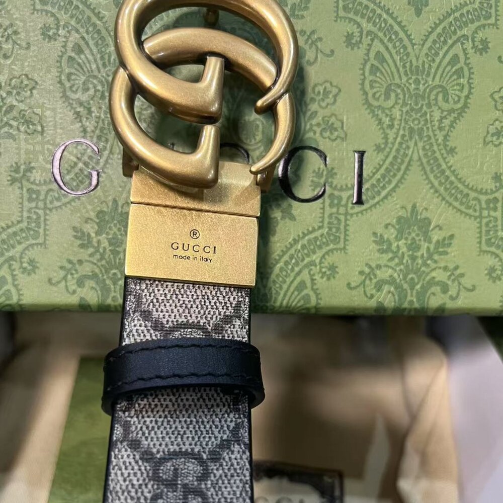 Gucci Double G Reversible Belt Sz 90cm - Picture 2 of 6
